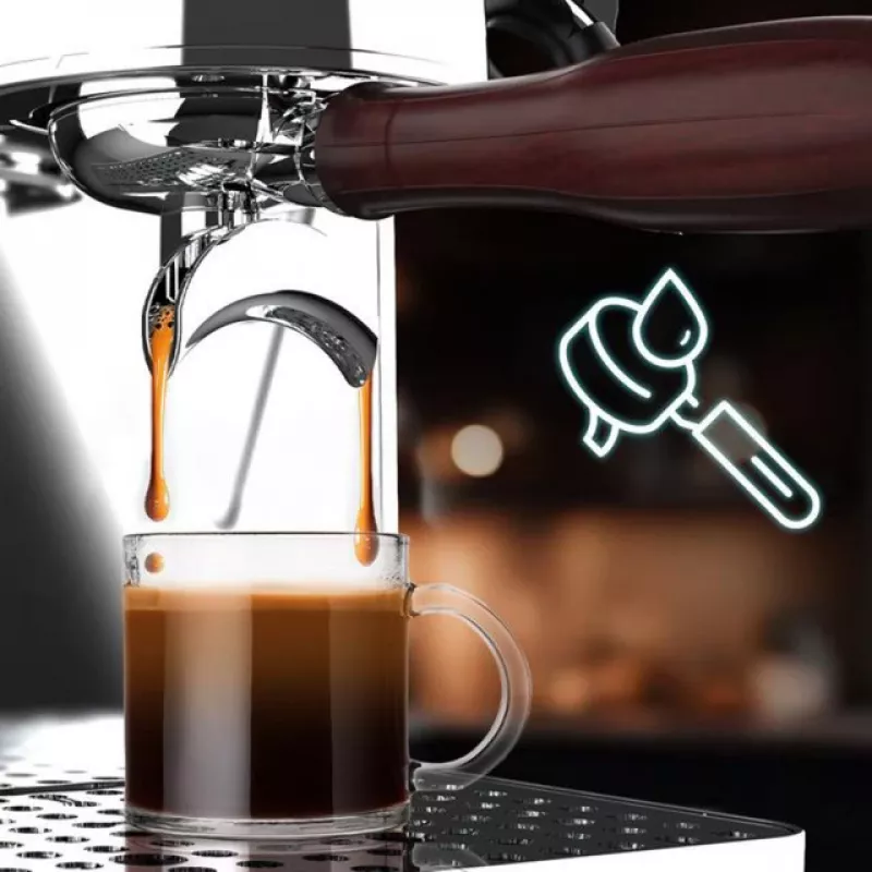 Baristeo Intima pistonmachine (zilver/rvs, thermoblok)