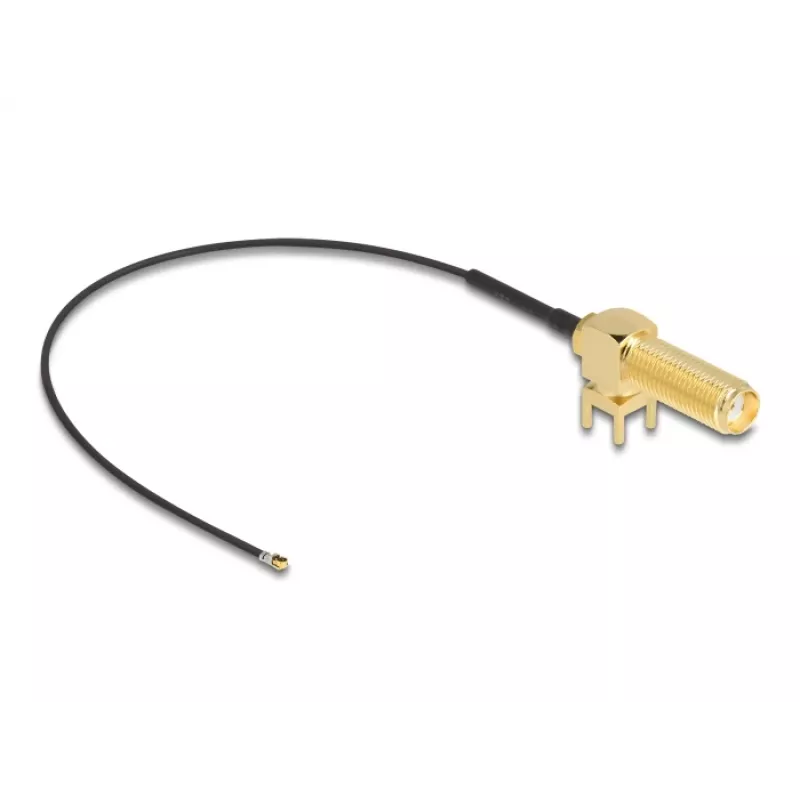 DeLOCK coaxkabel 12031 0,15 m RP-SMA I-PEX MHF4 zwart