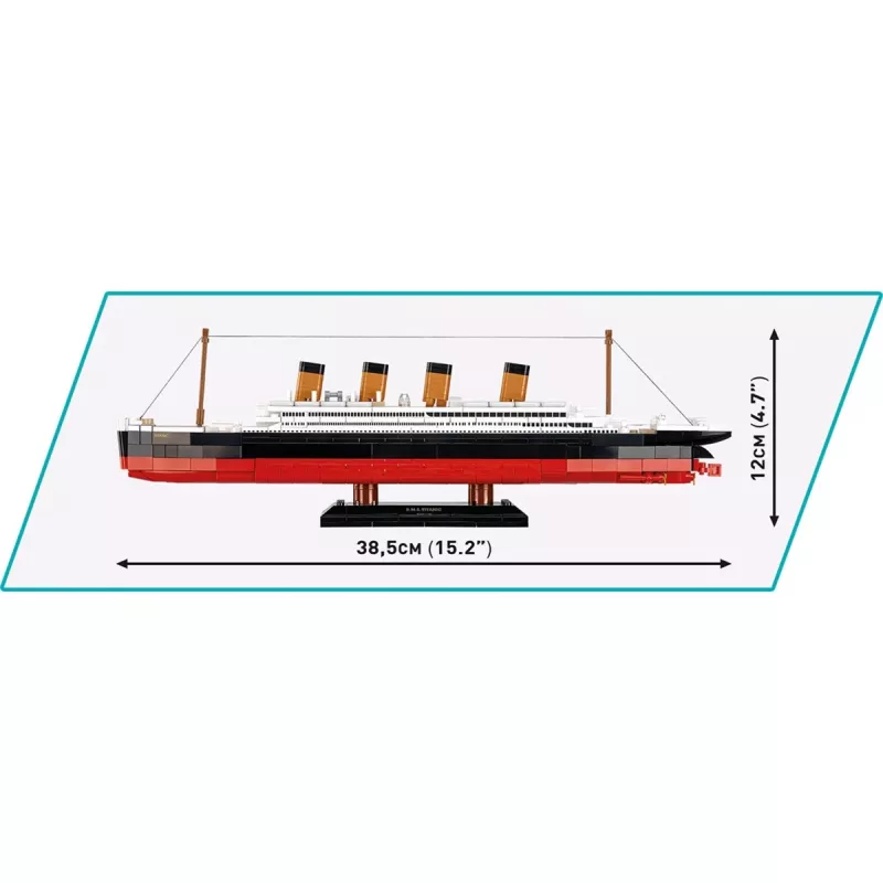 Constructieset Cobi R.M.S. Titanic Model 593 onderdelen COBI-1680 — schaalgetrouwe modelbouwstenen