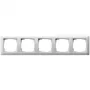 Gira Standard 55 021503 5-voudig frame, zuiver wit glanzend