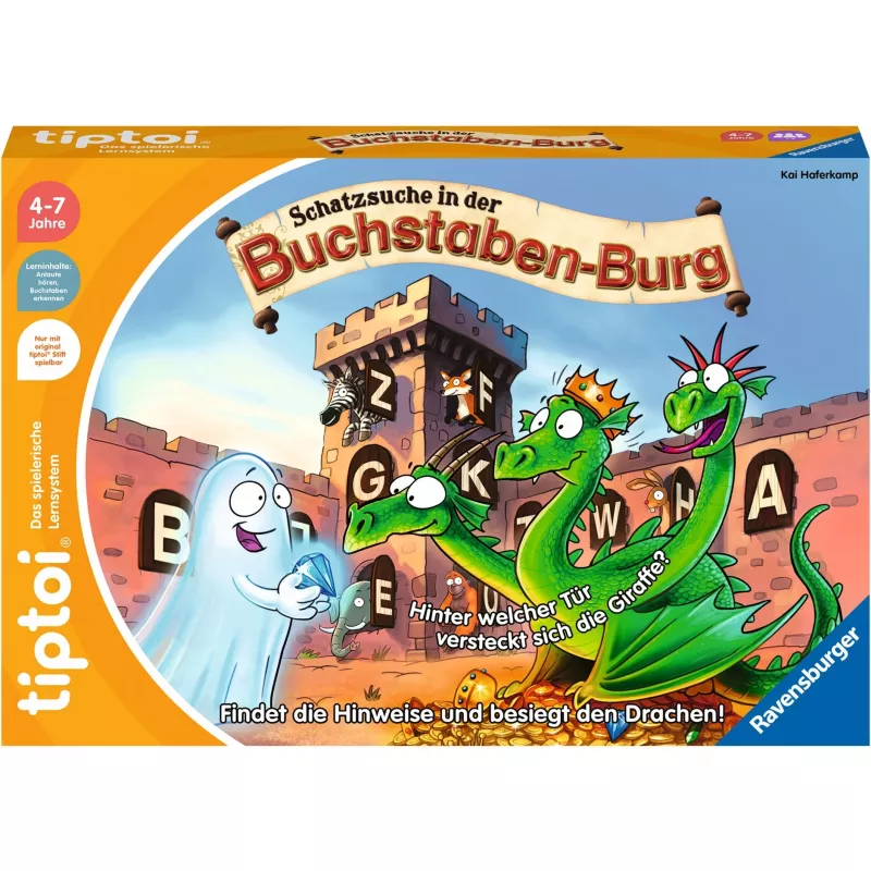 tiptoi Schatzsuche in der Buchstabenburg, bordspel