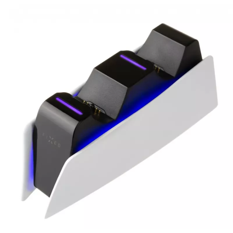 Oplaadstation FIXED FIXPS5-DCC-BW voor PlayStation 5 bedraad zwart wit