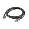 Lanberg CA-DPHD-20CU-0018-BK videokabel-adapter 1,8 m DisplayPort HDMI type A (standaard) zwart, zilver
