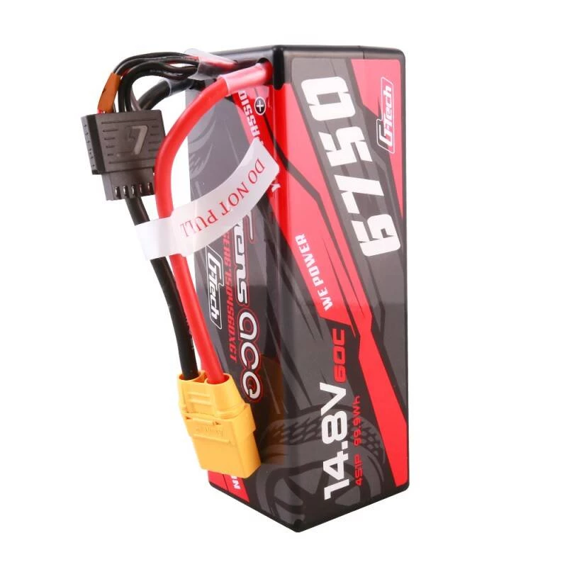 Gens ace G-Tech 6750mAh 14.8V 60C 4S1P 14# XT90 accu