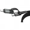 Ansmann magnetische kabel USB-A of USB-C naar Lightning - kabel - digitaal/data