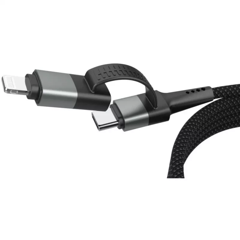 Ansmann magnetische kabel USB-A of USB-C naar Lightning - kabel - digitaal/data