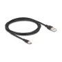 USB-kabel DeLOCK 81227 2,5 m USB A USB C zwart