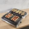 Elektrische contactgrill Tefal OptiGrill+ XL roestvrij staal — grote capaciteit, automatische bereidingsprogramma's