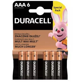 Batterij Duracell AAA R03 6 stuks