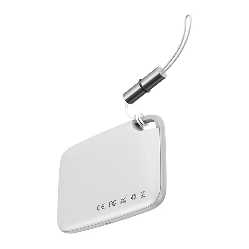 Baseus T2 ZLFDQT2-02 mini sleutelvinder (tracker), 75 mAh, 80–100 dB, wit