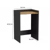 Top e Shop POLA wasruimtekast voor wasmachine – antraciet / artisan eiken