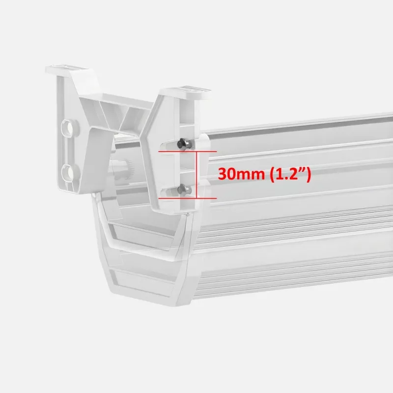 Maclean organizer voor kabels/stekkerdozen onder het bureau, max. belasting 5 kg, wit, MC-106 W