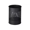 Afvalemmer Durable 331058 15 L rond metaal antraciet