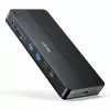 Dockingstation UNITEK D1103A01 USB4 bekabeld zwart 100W Power Delivery