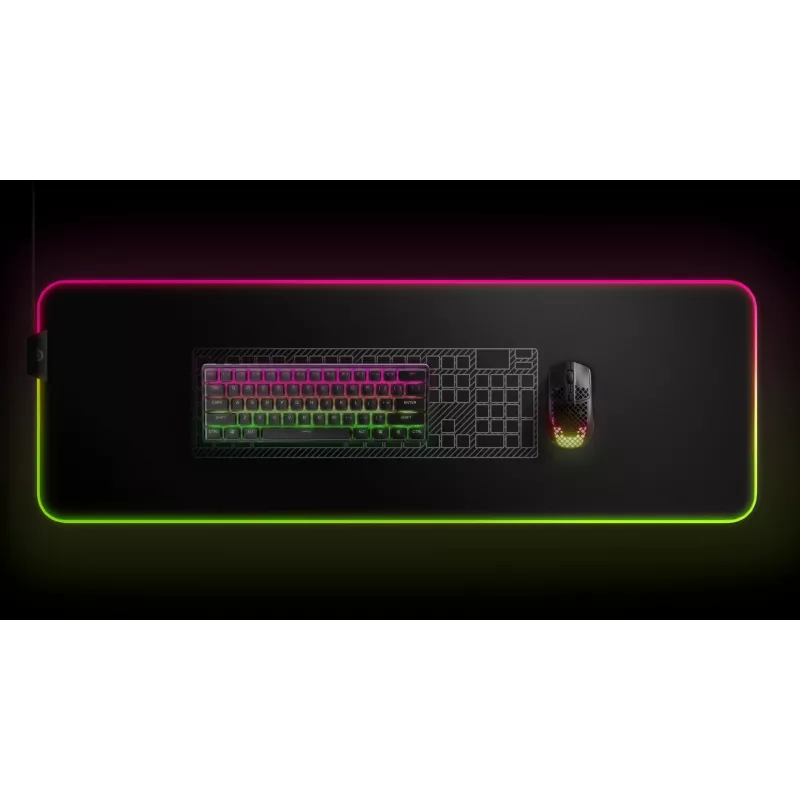 Mechanisch gaming-toetsenbord STEELSERIES Apex Pro Mini Wireless — 60% formfactor, USB + RF draadloos + Bluetooth, QWERTY US, zwart