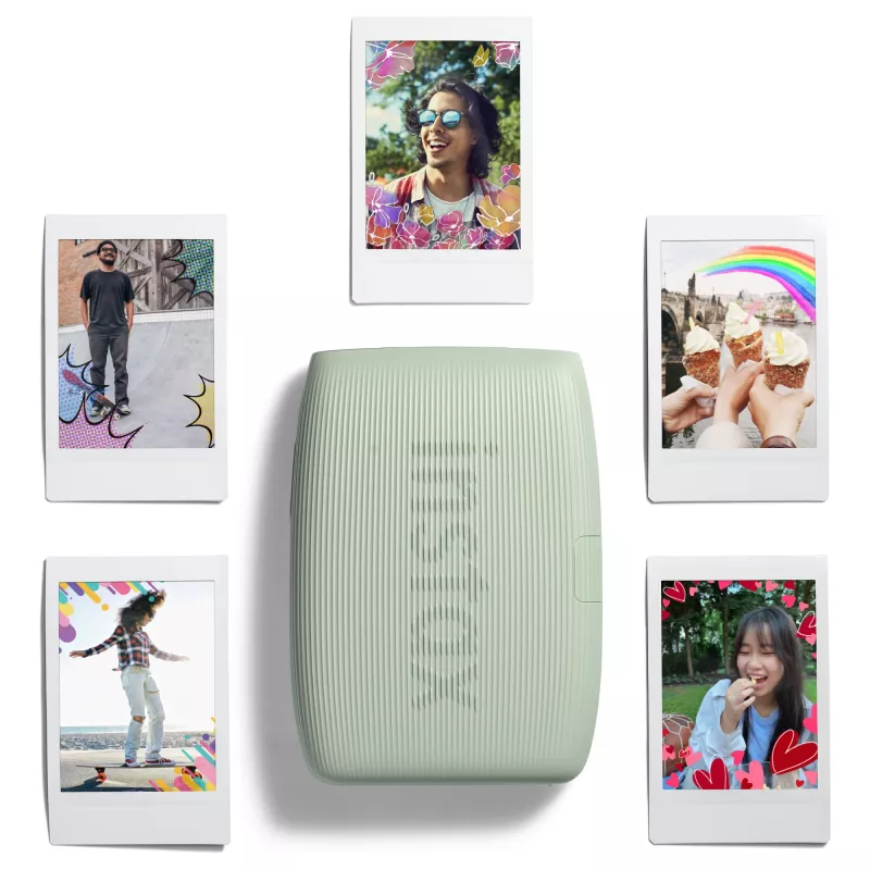 Fujifilm instax mini Link 3 EX D 16832156 printer, 800 x 600 DPI, afdrukken van 6,2 x 4,6 cm, Bluetooth, saliegroen