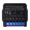 Slimme bidirectionele energiemeter Avatto WPM16-2 – WiFi-connectiviteit, energiebewaking voor verbruik en opwekking