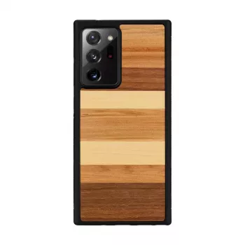 Beschermhoes Man and Wood voor Samsung Galaxy Note 20 Ultra — zwarte houtafwerking