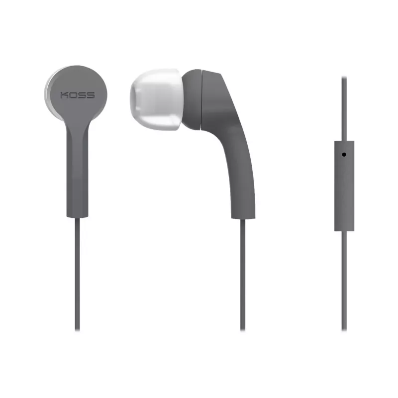 Koss | Hoofdtelefoon | KEB9iGRY | Bedraad | In-ear | Microfoon | Grijs