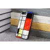 iKins hoesje voor Apple iPhone 8/7 Mondrian zwart
