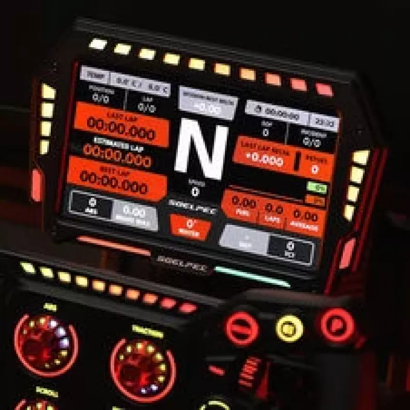 SOELPEC XR-7 display, simracing-touchscreen, RGB-telemetrie - zwart
