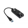Akyga AK-AD-31 USB 3.0 naar Gigabit Ethernet-adapter, RJ45, 15 cm kabel, zwart