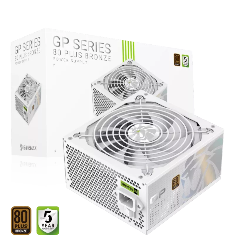 Gamemax voeding, 80 PLUS, Bronze | GP 650B WH | 650 W