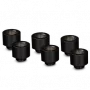 Thermal Grizzly DeltaMate Extender MF14 – waterkoelingsaansluiting, zwart, 6 stuks (TG-DM-FIT-6007)