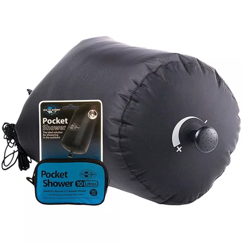 Sea to Summit Pocket Shower APSHOWER/UNI/UNI draagbare kampeerdouche, 10 l