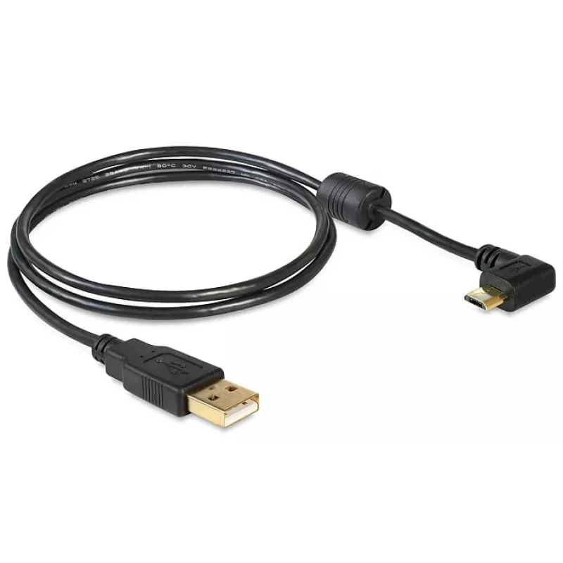 USB-kabel DeLOCK 83147 USB 2.0 1 m USB A Micro-USB B zwart