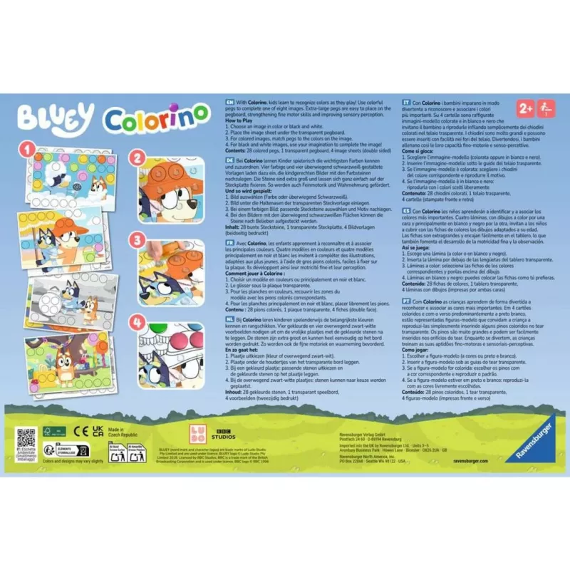 Bluey Colorino, leerspel