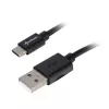 USB 2.0 A naar USB-C kabeladapter Sharkoon 0,5 m, zwart