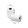Qoltec 51896 thermische papierrol 57 x 20, 55 g/m², BPA-vrij, 10 st.
