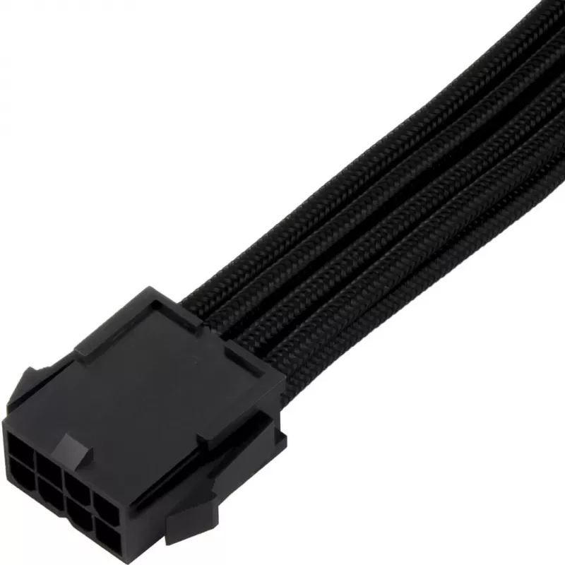 SilverStone SST-PP07E-EPS8B verlengkabel EPS 8-pins naar EPS/ATX 4+4-pins, 30 cm, zwart