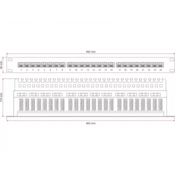 Alantec PK013 - Gigabit Ethernet - RJ-45 - Cat5e - U/UTP (UTP) - 22/26 - zwart (PK013)