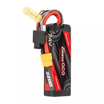 LiPo Gens ace G-Tech 2200mAh 7.4V 2S1P 60C GRP-76 Hardcase accu met XT60-stekker