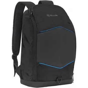 Laptoprugzak Tellur TLL611282 met USB-aansluiting en verlichte streep, zwart