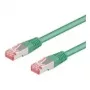 Wentronic Goobay CAT 6 patchkabel, S/FTP (PiMF), groen, 1 m - LSZH halogeenvrij, koper (68289)
