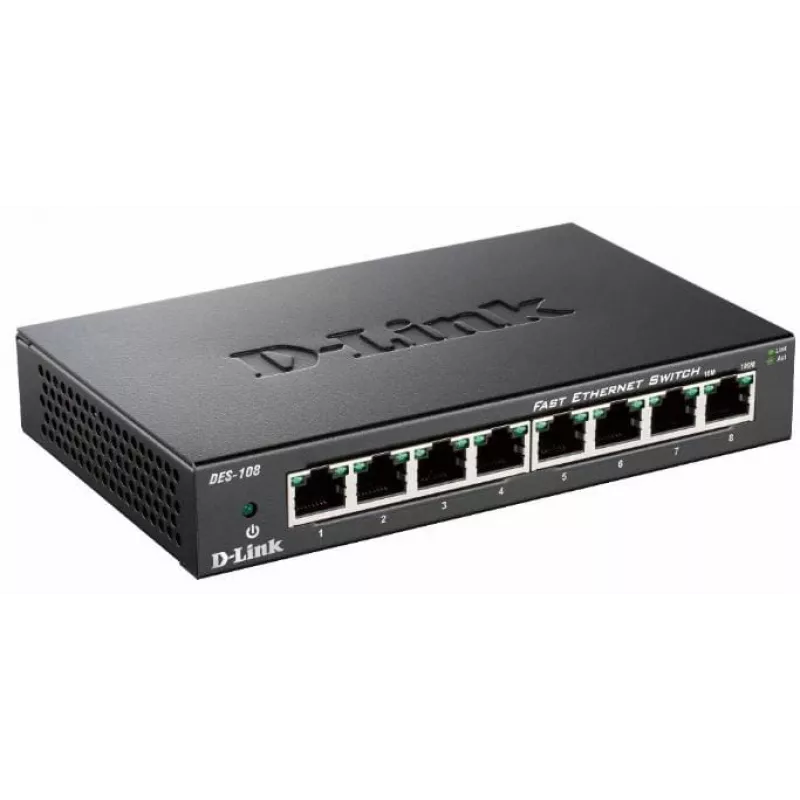 D-Link DES-108 zwart