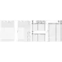 Bind-kalenderinleg A5 2024 B550325 – maandplannerpagina's voor A5-bindsystemen