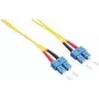 Logilink - patchkabel - SC Singlemode (M) naar SC Singlemode (M) - 2 m - glasvezel - duplex - 9/125 micrometer - OS2 - halogeenvrij - geel (FP0SC02)