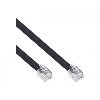InLine modulaire kabel RJ12 stekker / stekker 6P6C 20m