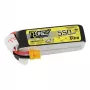 Accu Tattu R-Line 550mAh 14,8V 95C 4S1P — LiPo-pack voor RC-modellen