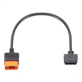 Stroomkabel voor DJI-camera's en -accu's CP.DY.00000045.02, 0,4 m, compatibel met Mavic 3, Air 3, Power 500/1000, zwart/oranje
