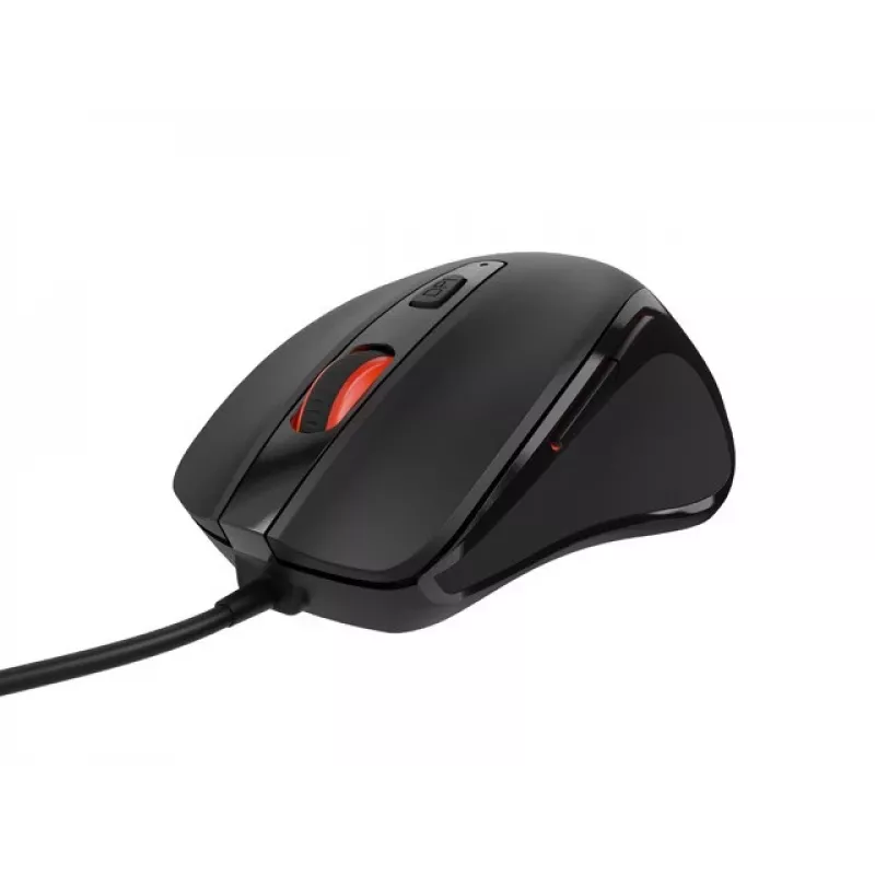 Bekabelde optische muis NATEC NMY-2047 USB Type-A, 4000 DPI, 6 knoppen, rechtshandig, achtergrondverlichting