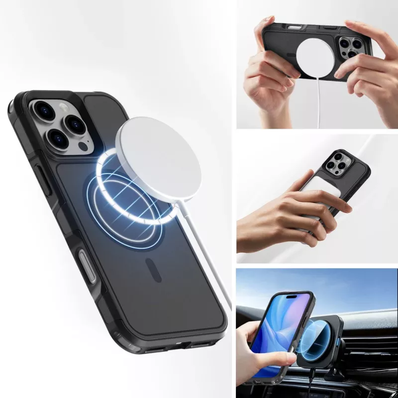 Cover 4smarts 541180 voor iPhone 16 Pro 16 cm zwart