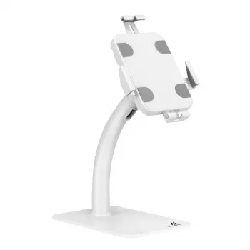 Tablet-bureau-/muurbeugel MACLEAN MC-468W, wit, voor 7,9–11 inch tablets, klem- en montageset, kantelbaar