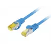 Patchkabel Fluke PCF6A-10CU-0025-B RJ45 Cat.6a 0,25 m blauw