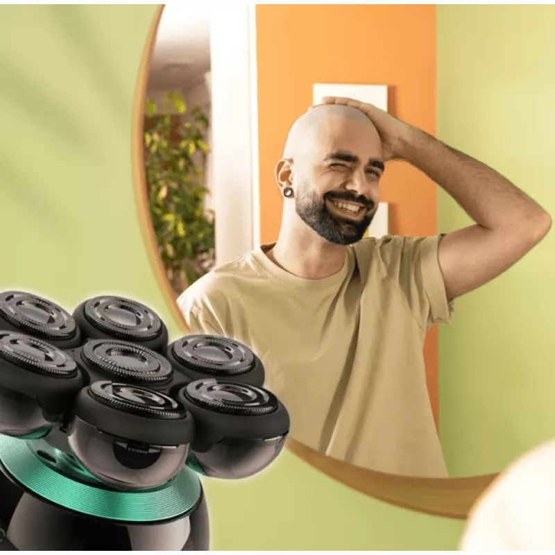 Precisietrimmer Cecotec Bamba PrecisionCare Skull zwart baard gezicht