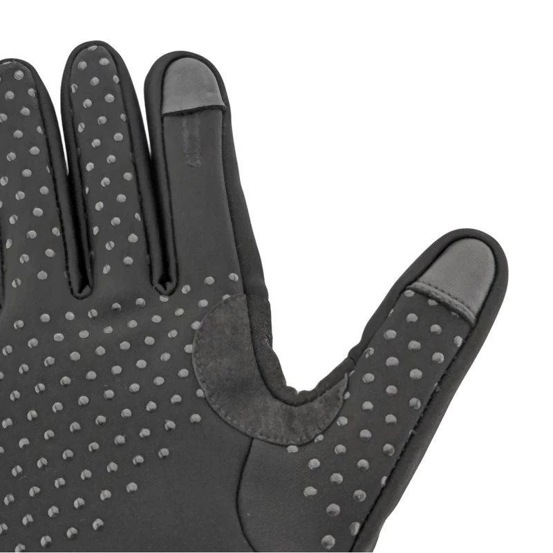 Handschoenen Glovii GLWM polyester, touchscreen, winddicht, weerbestendig, gevoerde handpalm, antislip, verwarmingsfunctie, S-M, zwart